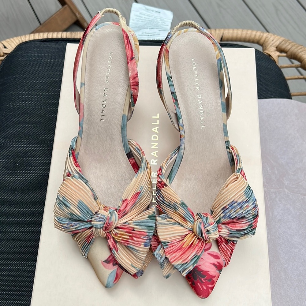 Loeffler Randall Sylvana Slingback Heels Size 7